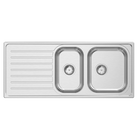 Abey EUA180R Euronox Right Hand 1 & 1/2 Bowl Stainless Steel Sink