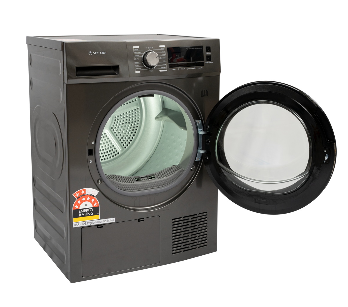 Artusi AHPD8800GB 8kg Heat Pump Dryer in Grey - image 3