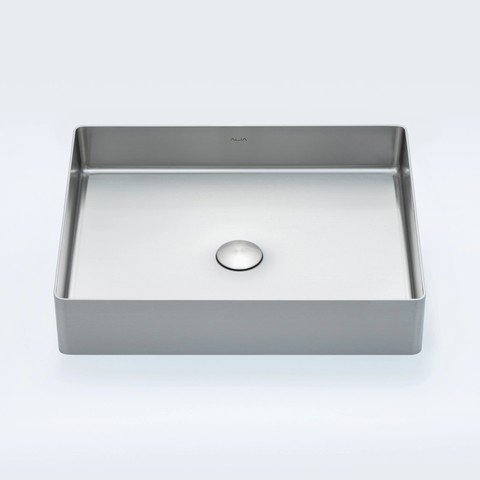 Alia AG-5040 Modern Bathroom Rectangular Stainless Steel Basin