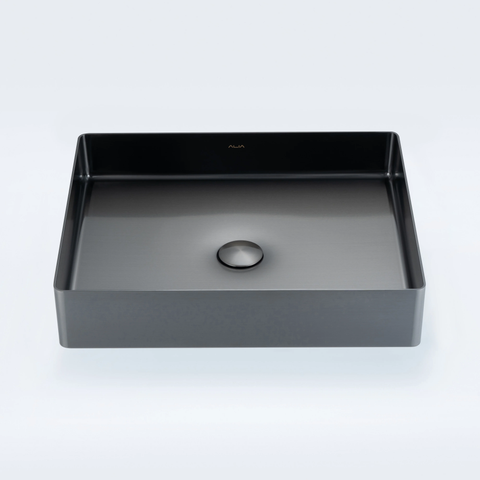 Alia AG-5040 Modern Bathroom Rectangular Stainless Steel Basin