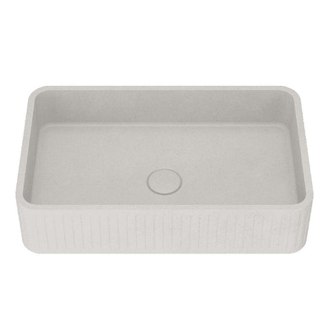Arcisan KL776940 Kasta-Lux FIC Above Counter 52cm Ribbed Basin with Pop Up Waste