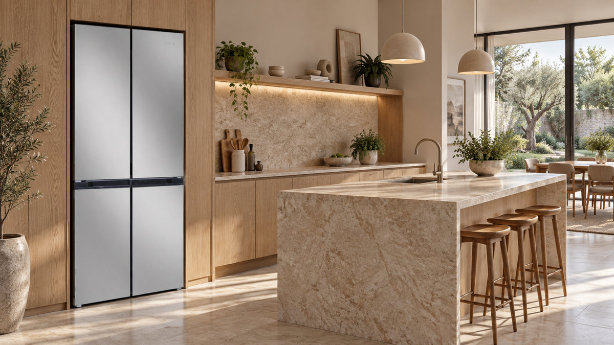 Artusi AFDF620 84cm freestanding quad door refrigerator freezer - lifestyle image 4