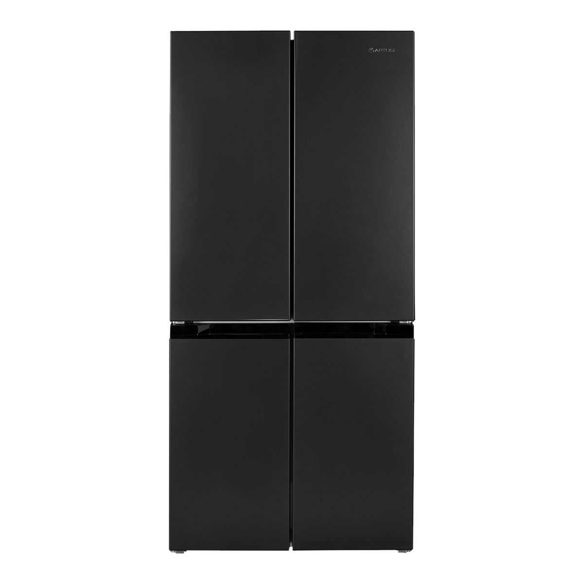 Artusi AFDF620B 84cm freestanding quad door refrigerator freezer in matte black