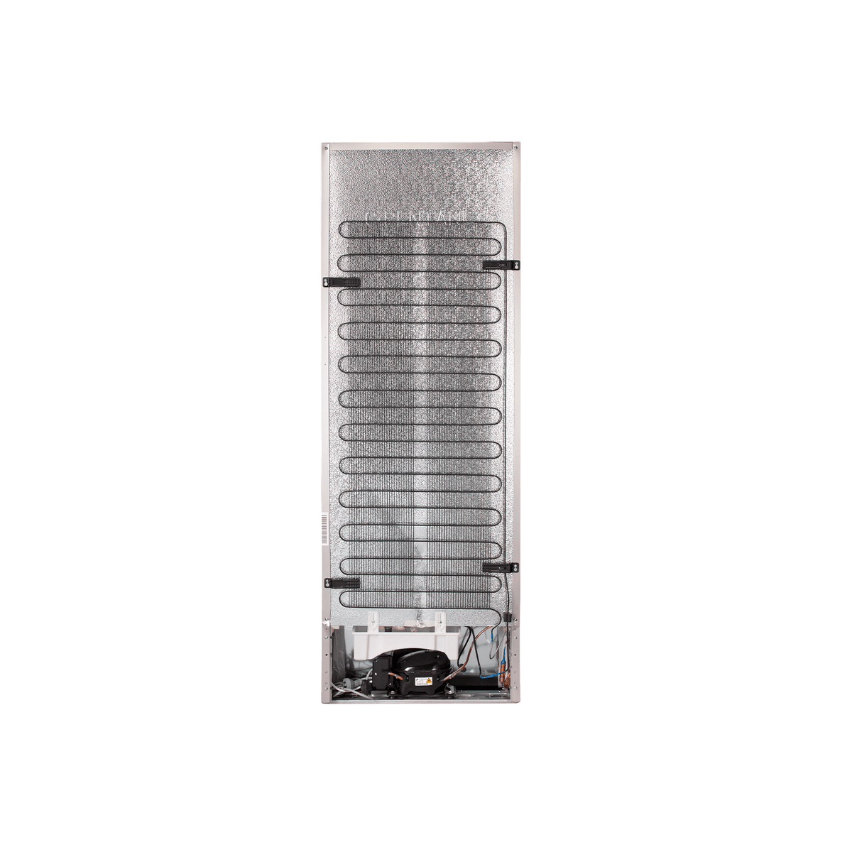 Artusi AFTM343X 60cm top mount refrigerator freezer - rear view