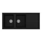 Artusi AGS1162B Granitek double bowl sink in black