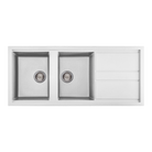 Artusi AGS1162W Granitek double bowl sink in white