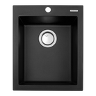 Artusi AGS411B Granitek single bowl sink in black