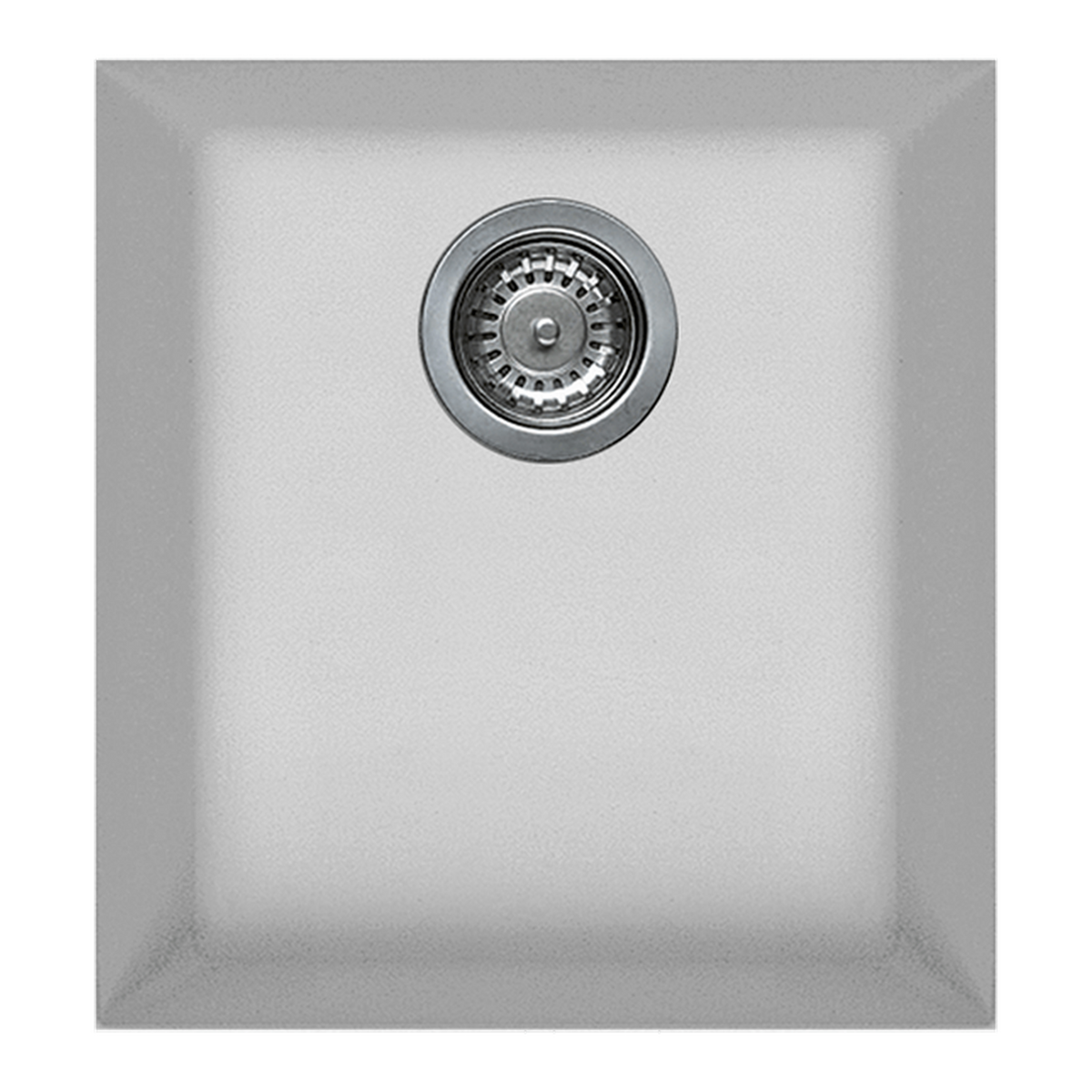 Artusi AGS411W Granitek single bowl sink in white