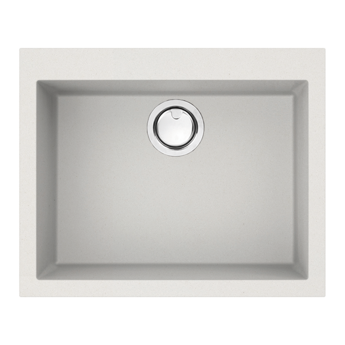 Artusi AGS611W Granitek single bowl sink in white