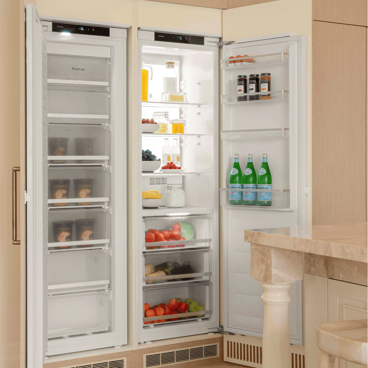 Artusi AINT5100 54cm integrated column refrigerator - product image 3