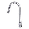 Artusi ASM501BN pull-out gooseneck mixer tap in brushed nickel