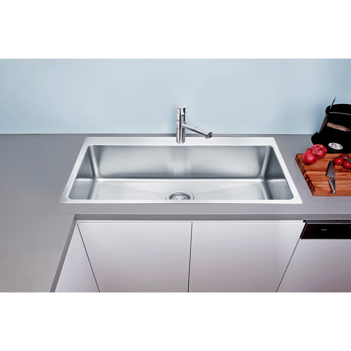 Artusi PICCADILLY stainless steel single bowl sink - additional view