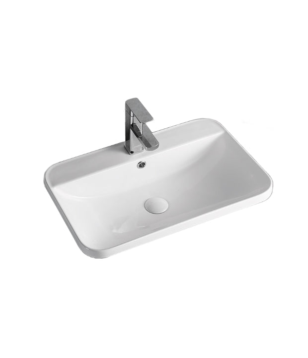 Innova B1061 Rectangular Semi Inset Basin With Tap Landing – 8Appliances