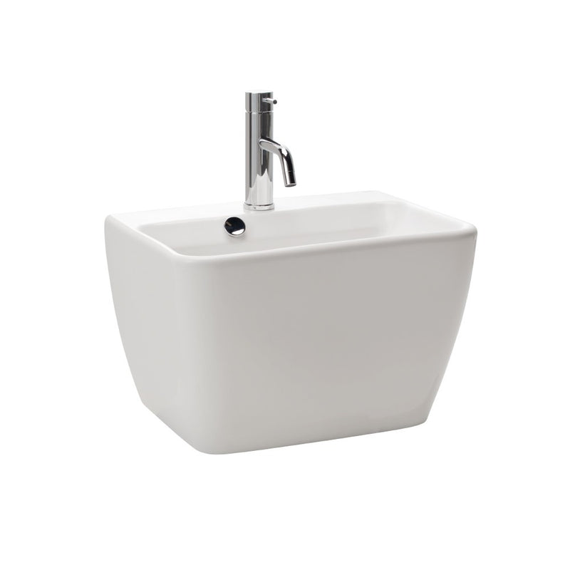 Gala Floor Stock 27075 Emma Square Wall Basin Integrated Pedestal