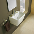 Gala Floor Stock 27075 Emma Square Wall Basin Integrated Pedestal