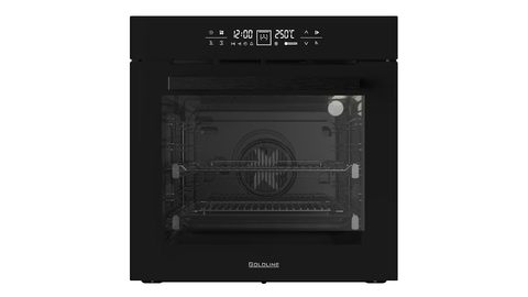 Goldline GL6015FBO 60cm Wide Built-In Black Pyrolytic Oven