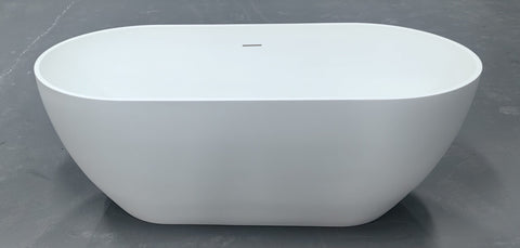 Kaskade Lucia VX18 1500 Freestanding Stone Bath with Overflow