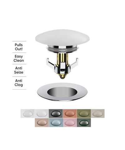 Seima Pop-out Basin Waste with Ceramic Cap