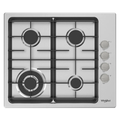 Whirlpool AKC640IXOC 60cm 4 Burner Gas Cooktop In Stainless Steel