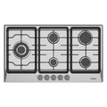 Whirlpool AKC950CIXOC 90cm 5 Burner Gas Cooktop In Stainless Steel