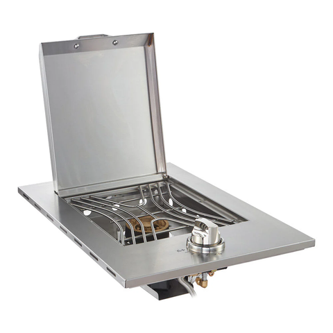 Smart SMA-DSG0010-SS Drop-In Side Burner Gas BBQ Cooktop in Stainless Steel