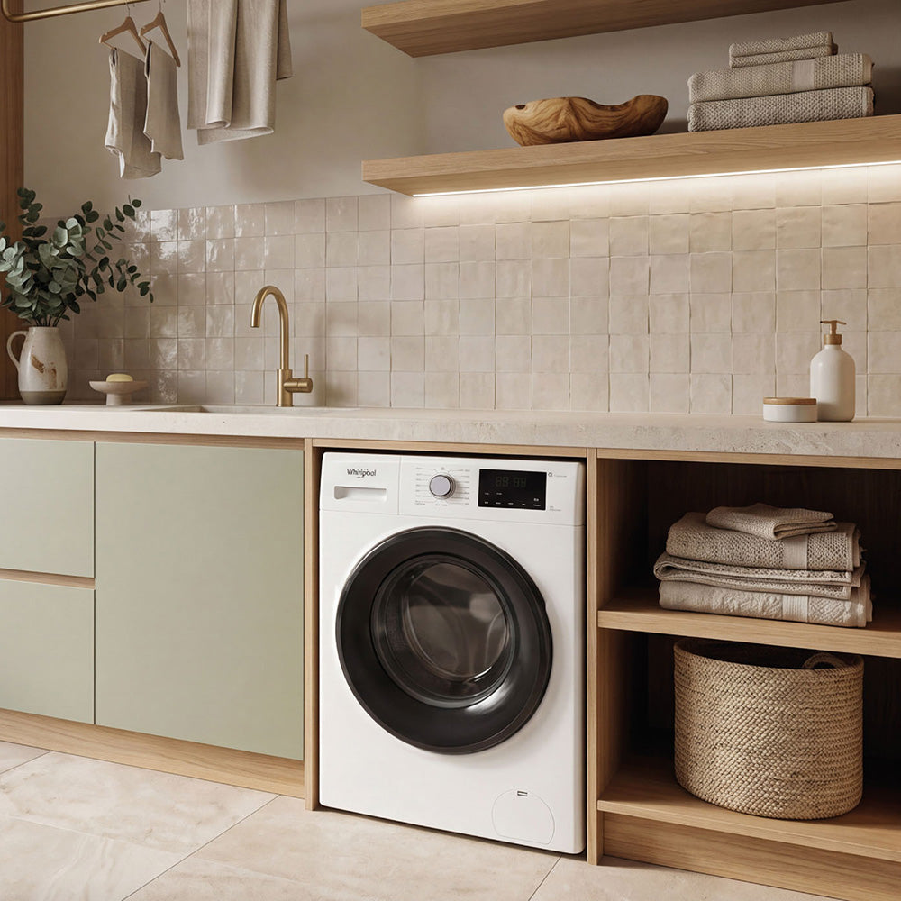 Whirlpool FWRB8012IW 8kg White Front Loader Washing Machine - Lifestyle