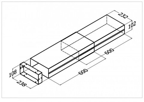 Qasair DL-1 E (101) Single Motor Duct Length Extension