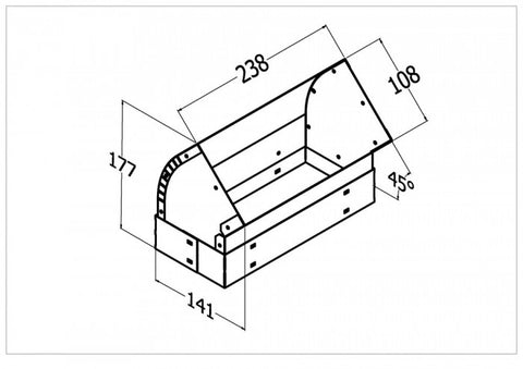 Qasair HB-1/45 (103) Horizontal Bend Single Motor 45