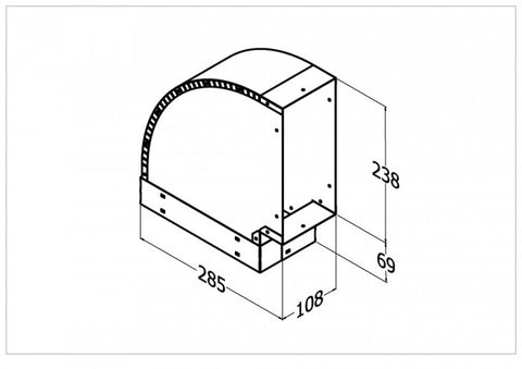 Qasair VB-1 (106) Vertical Bend Single Motor 90