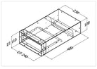 Qasair DD-1H-L (110) Duct Director Single Motor Horizontal Left