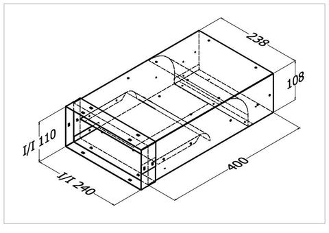 Qasair DD-1H-L (110) Duct Director Single Motor Horizontal Left