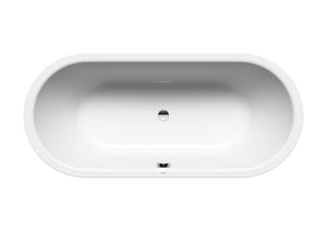 Kaldewei 01-1113-06W 1700mm Freestadning Meisterstuck Classic Duo Oval Bath with White Overflow