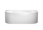 Kaldewei 01-1131-06 1700mm Back to Wall Freestadning Meisterstuck Centro Duo 2 Bath with Overflow