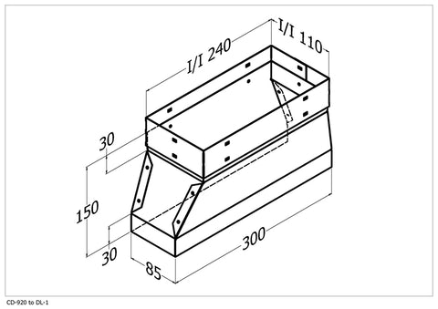 Qasair CD-920 / DL-1 (115) Cavity Duct to DL-1