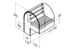 Qasair BD/RC-1 (125) Back Draft Roof Cowl Single Motor