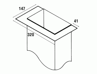 Qasair CF 6/7/900H (130) Ceiling Flange to suit 6/7/900H