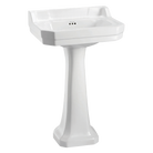 Burlington 13135 Edwardian 56cm 3 Tap Hole Basin & Pedestal