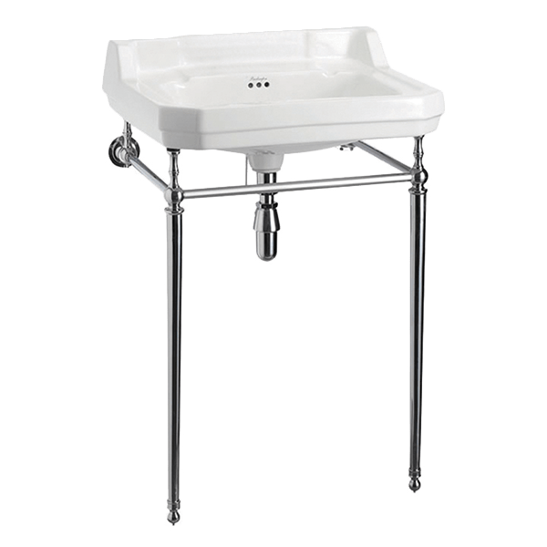 Burlington 13136 Edwardian 61cm 1 Taphole Basin & Stand