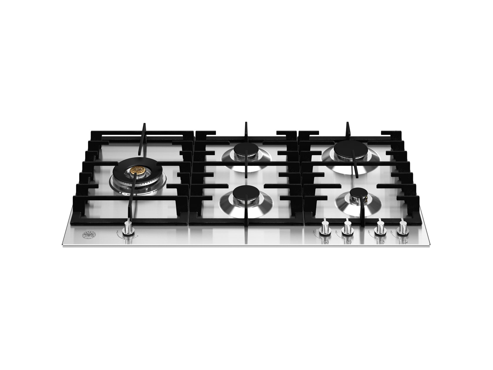 Bertazzoni P905LMODX Modern Series 90cm Stainless Steel Gas Hob with Lateral Dual Wok