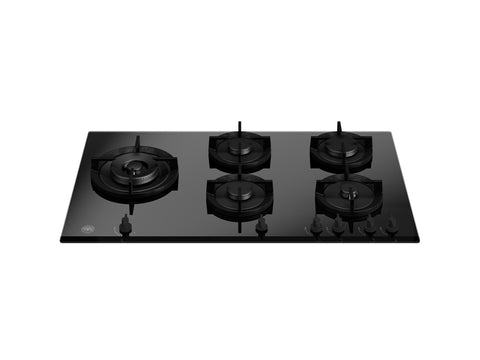 Bertazzoni P905LMODGNE Modern Series 90cm Gas on Glass Hob with Lateral Wok
