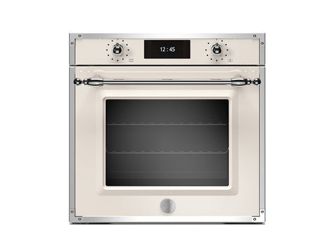 Bertazzoni F6011HERVPTAX Heritage Series 60cm Avorio / Stainless Steel Electric Pyro Built-in Oven with TFT display