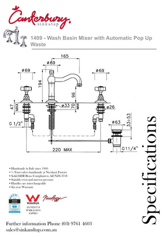 Nicolazzi Z1409 Wash Basin Mixer