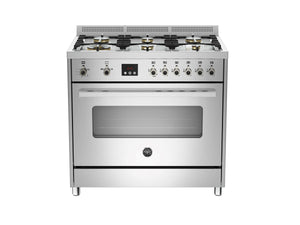 Bertazzoni PRO90 6 GEV S X E Professional Series 90cm Stainless Steel 6 Dual Burner & Gas Oven