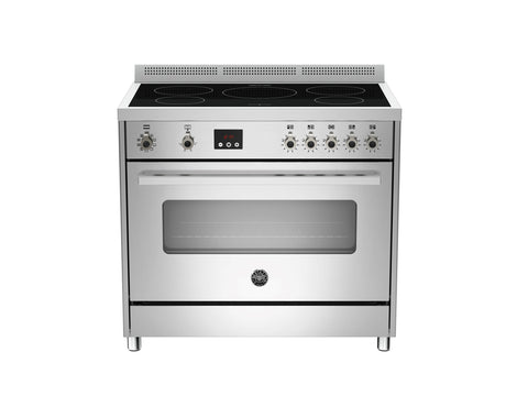 Bertazzoni PRO90 5I MFE S XE Professional Series 90cm Stainless Steel 5 Induction Zone Top & Electric Oven