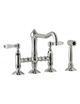 Nicolazzi 1458WS Three Hole Bridge Kitchen Sink Mixer
