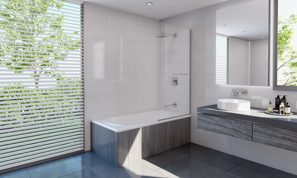 Decina CAPPC Cascade 1500mm Chrome Pivot Panel