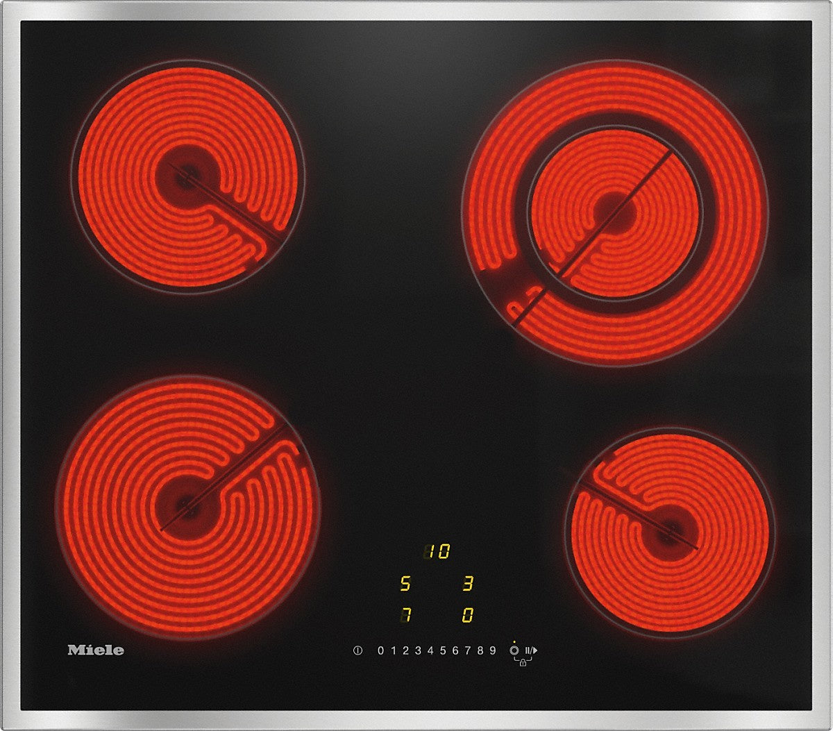 Miele KM 6520 Electric Cooktop with Onset Controls