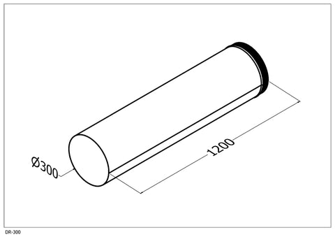 Qasair DR-300 (216) Duct Length 300