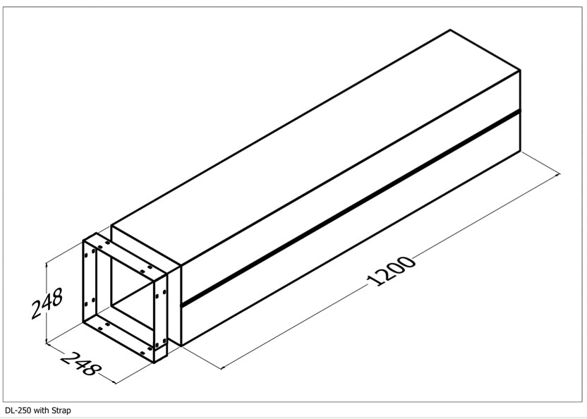 Qasair DL-250 (223) Duct Length 250SQ