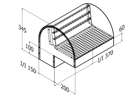 Qasair BD/RC-2 (230) Back Draft Roof Cowl Twin Motor